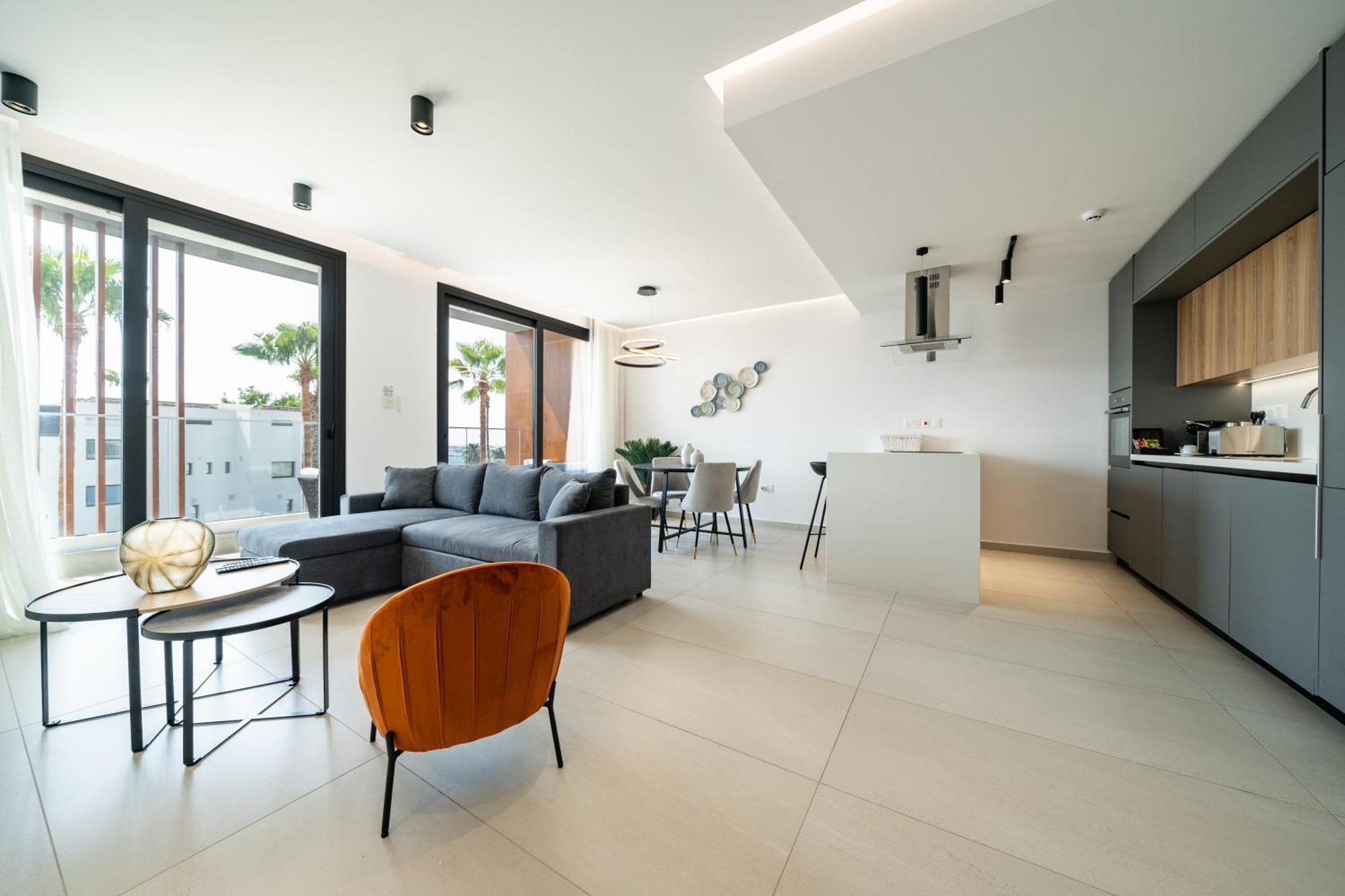 Waterside Sea View Apartments Paphos Ruang foto